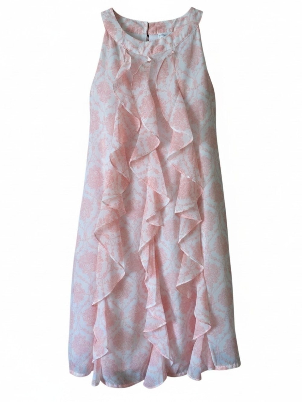 D-SIGNED DISNEY | Girls Pink Floral Ruffle Dress Beast Belle | Large 14 16